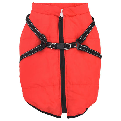 Cappotto per Cani Rosso L44 Pile e Poliestere | homemem39