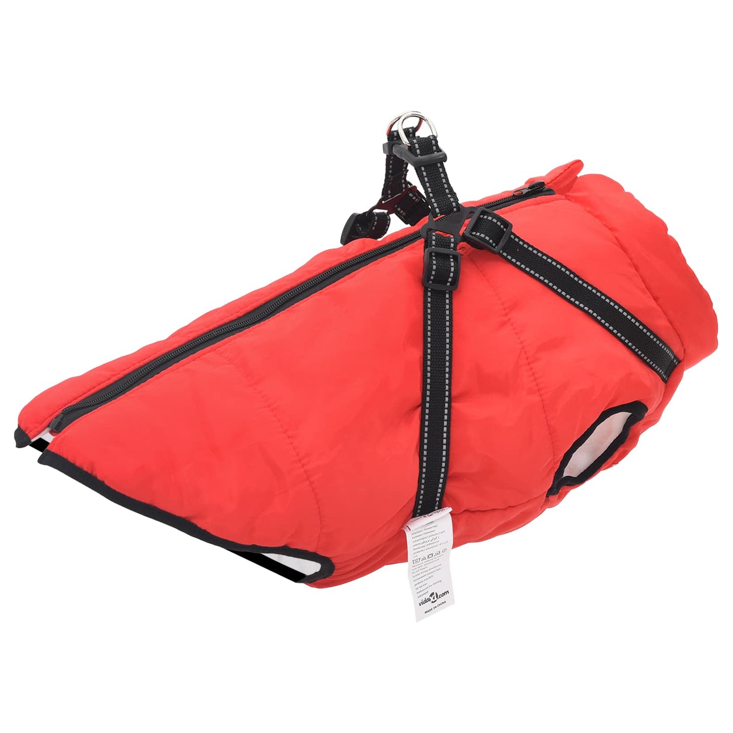Cappotto per Cani Rosso L48 Pile e Poliestere | homemem39