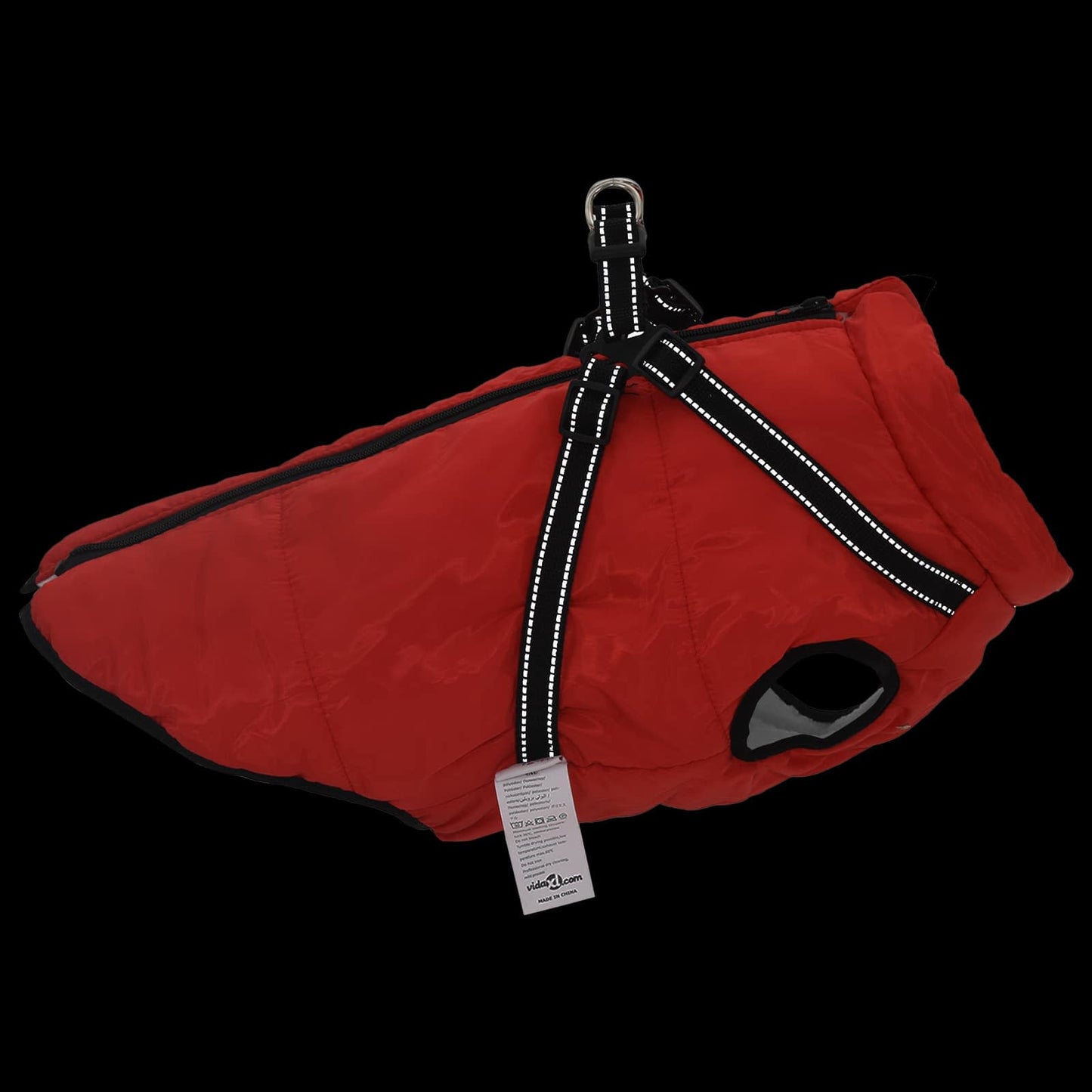 Cappotto per Cani Rosso L48 Pile e Poliestere | homemem39