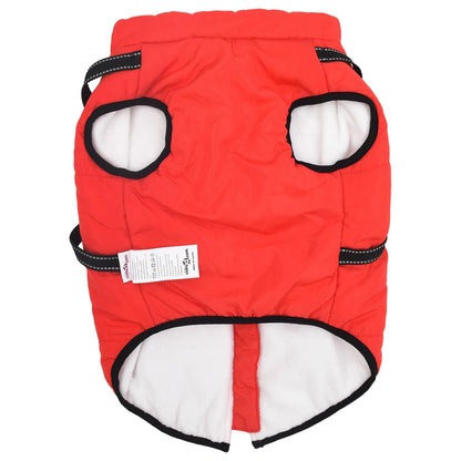 Cappotto per Cani Rosso L68 Pile e Poliestere