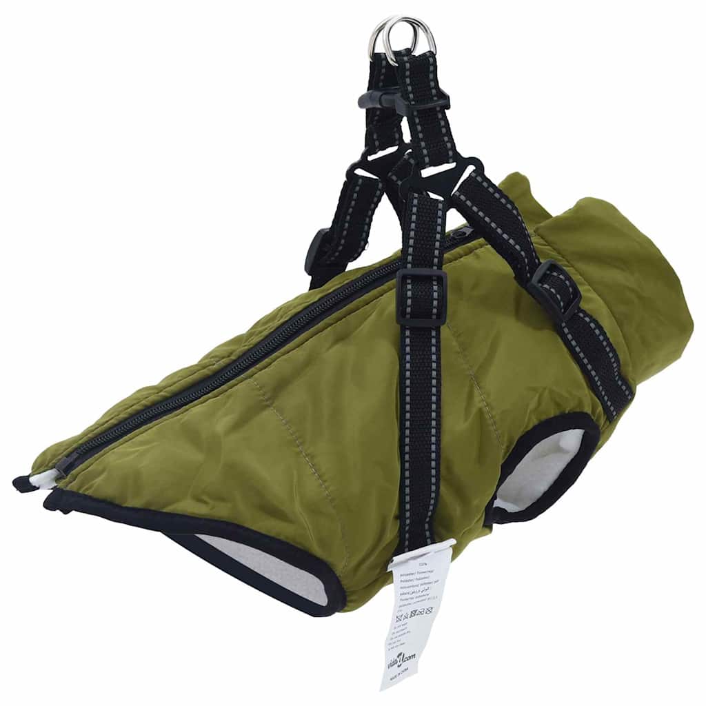 Cappotto per Cani Verde militare S Pile e Poliestere
