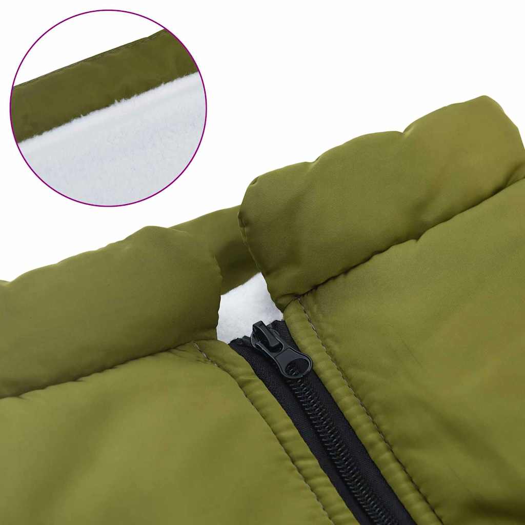 Cappotto per Cani Verde militare 3XL Pile e Poliestere