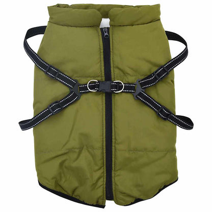 Cappotto per Cani Verde militare 4XL Pile e Poliestere