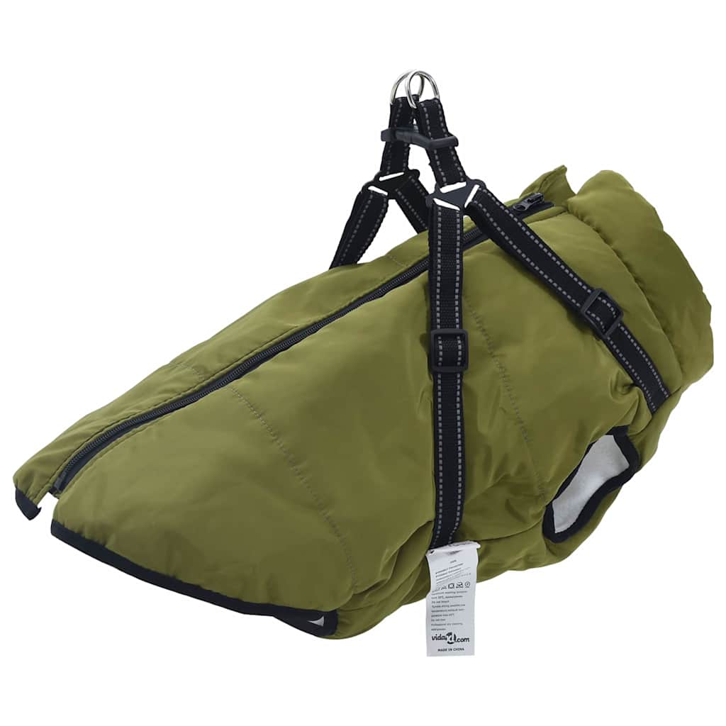 Cappotto per Cani Verde militare 6XL Pile e Poliestere