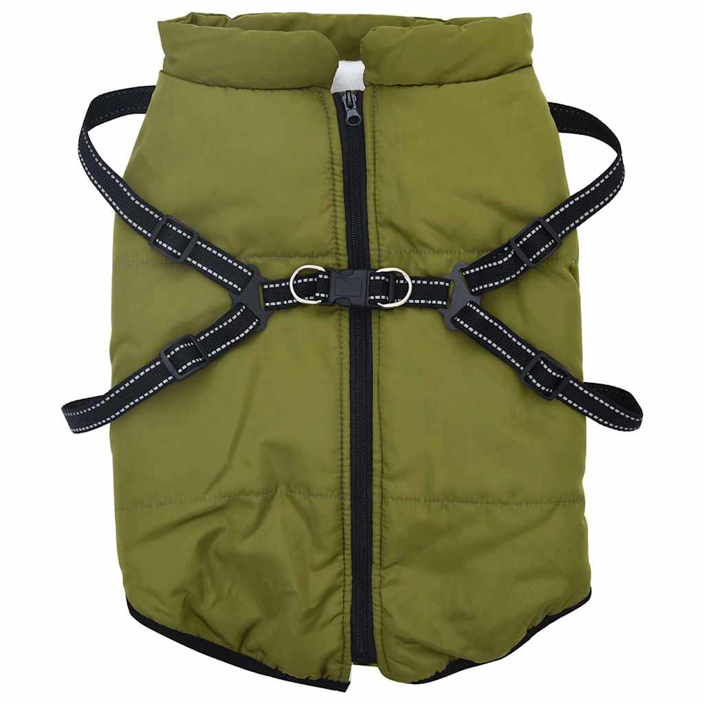 Cappotto per Cani Verde militare 6XL Pile e Poliestere