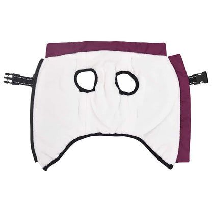Cappotto per Cani con imbracatura Viola XL Pile e Poliestere
