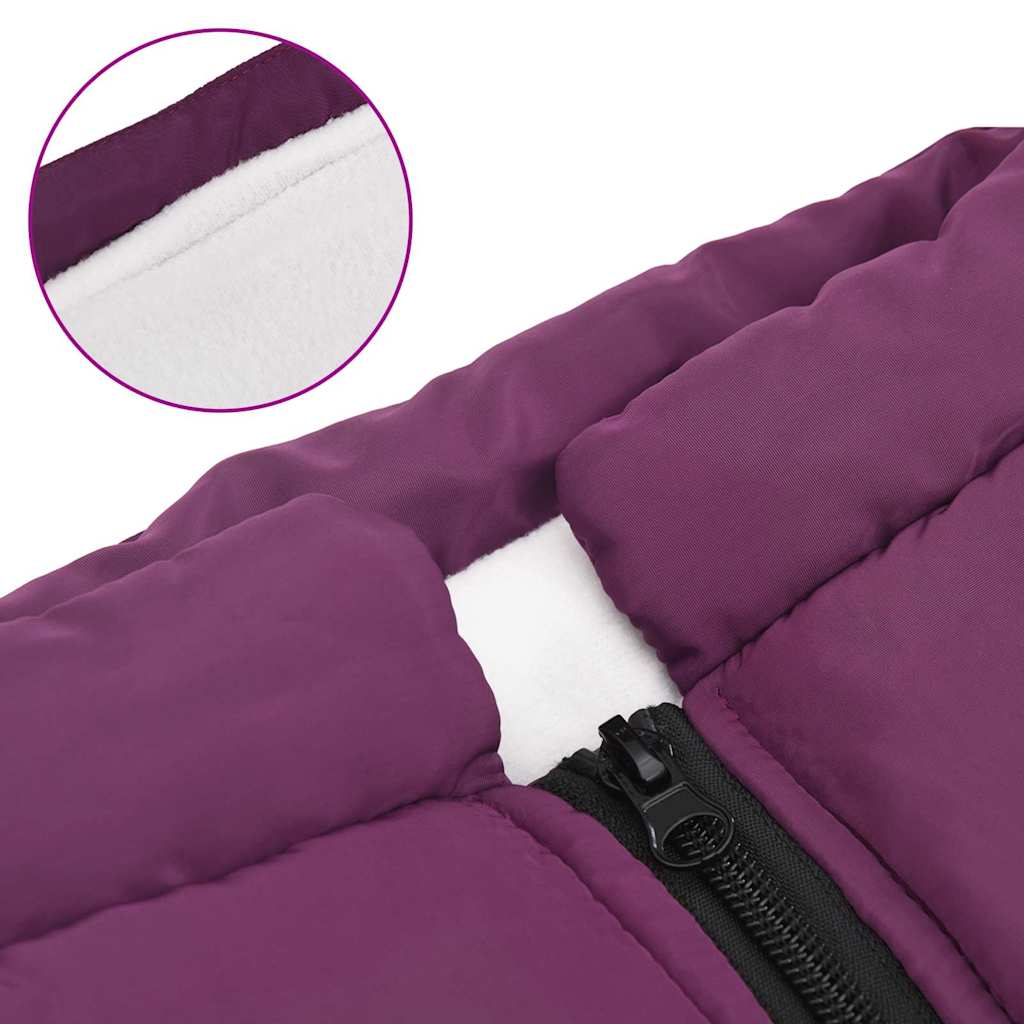 Cappotto per Cani con imbracatura Viola 5XL Pile e Poliestere