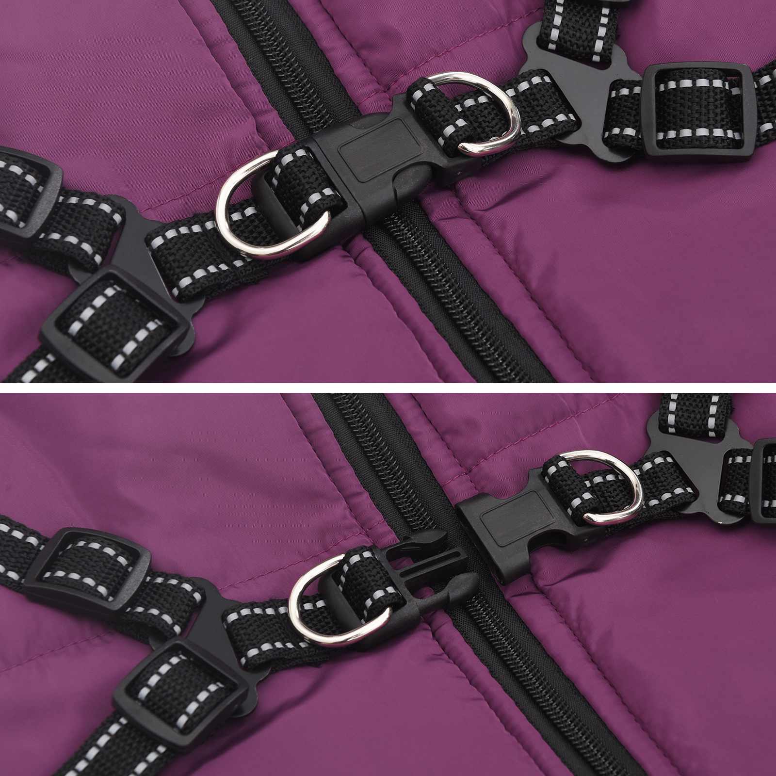 Cappotto per Cani Viola L52 Pile e Poliestere | homemem39
