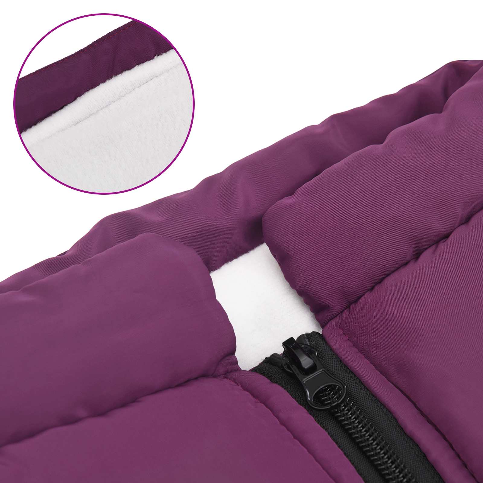 Cappotto per Cani Viola L52 Pile e Poliestere | homemem39