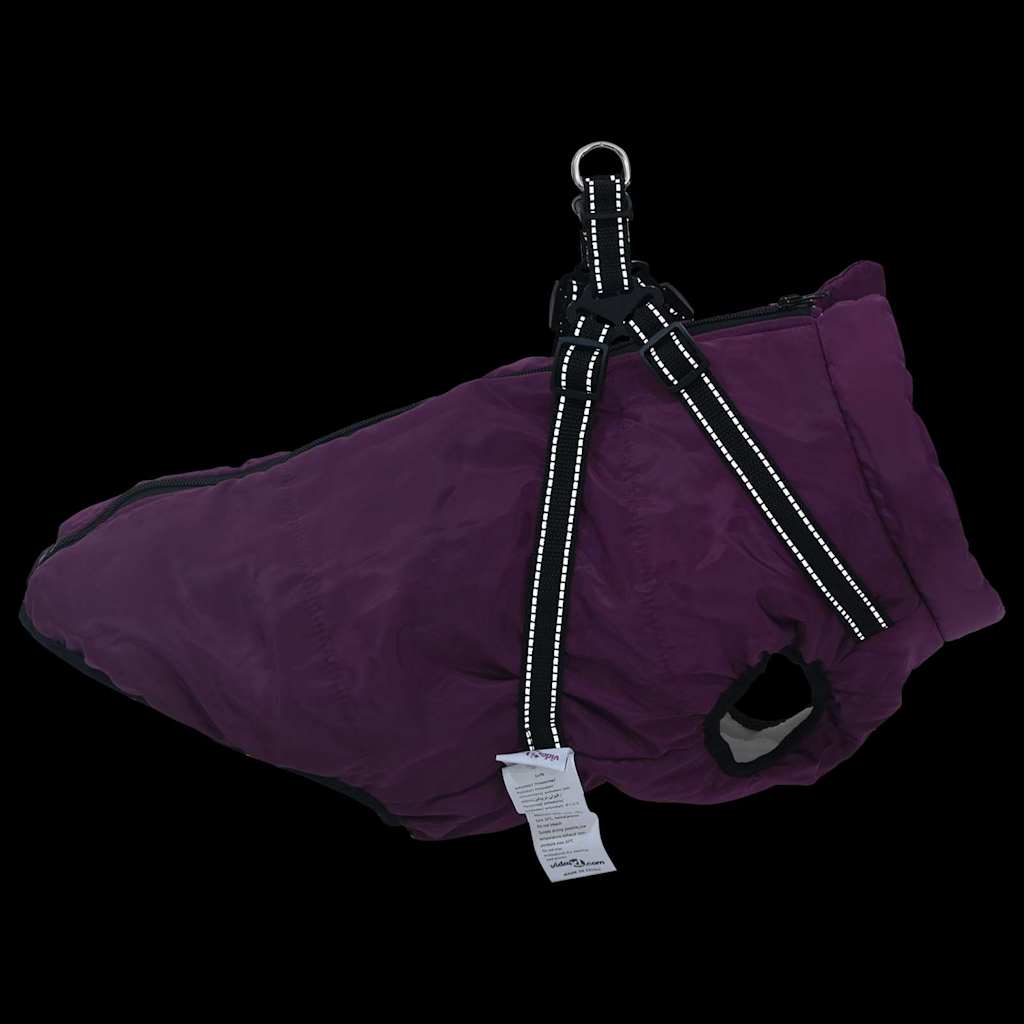 Cappotto per Cani con imbracatura Viola 6XL Pile e Poliestere