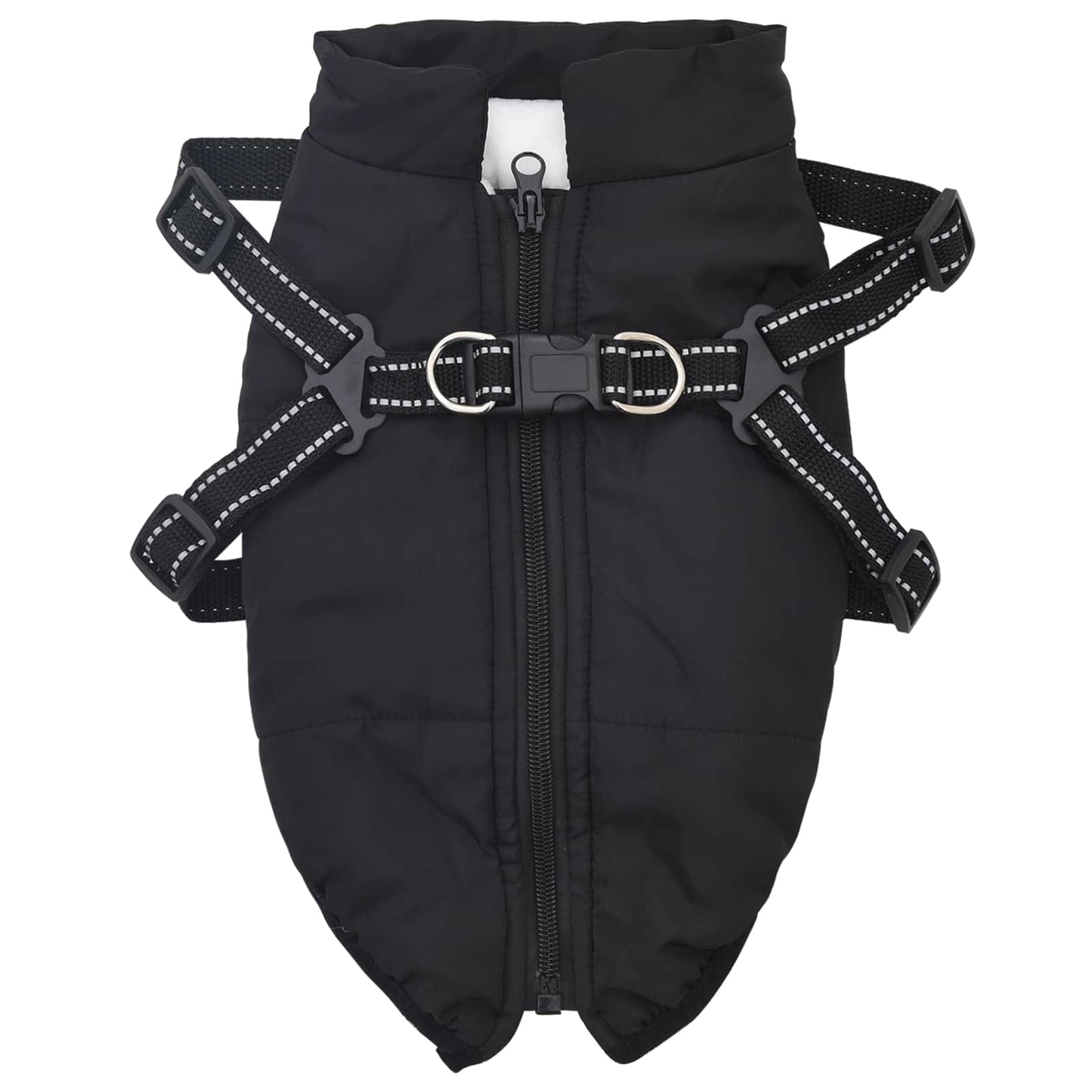 Cappotto per Cani Nero L24 Pile e Poliestere | homemem39