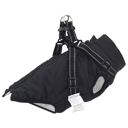 Cappotto per Cani Nero L32 Pile e Poliestere | homemem39