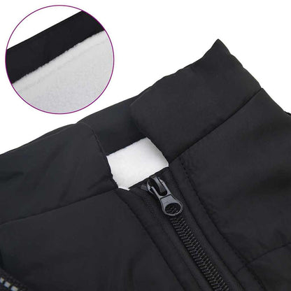 Cappotto per Cani con imbracatura Nero XL Pile e Poliestere