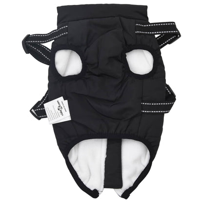 Cappotto per Cani Nero L36 Pile e Poliestere | homemem39