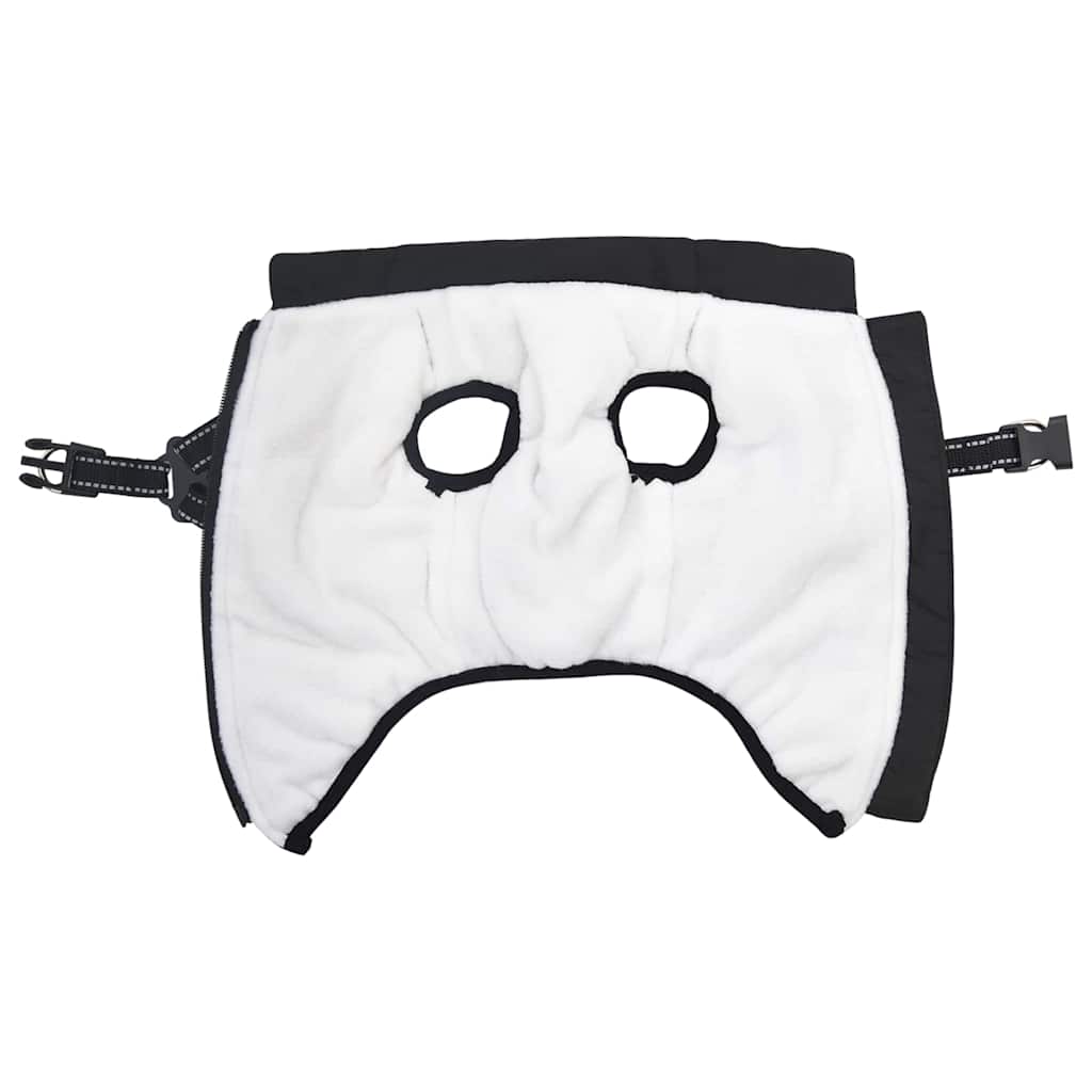 Cappotto per Cani con imbracatura Nero XL Pile e Poliestere