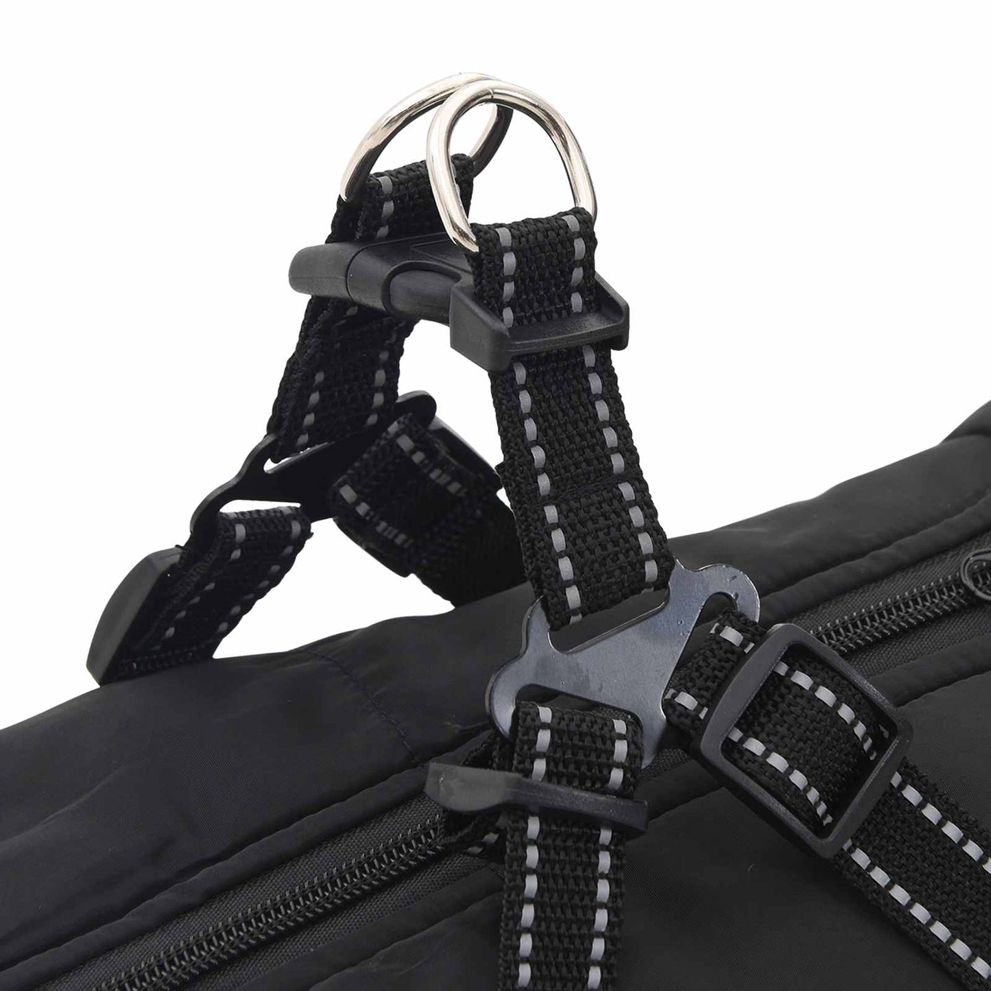 Cappotto per Cani Nero L48 Pile e Poliestere