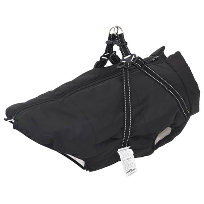 Cappotto per Cani Nero L48 Pile e Poliestere
