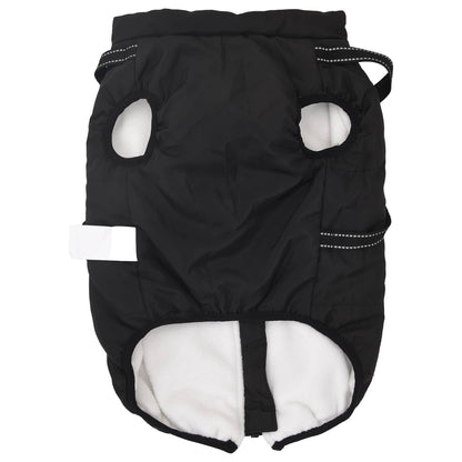 Cappotto per Cani Nero L48 Pile e Poliestere