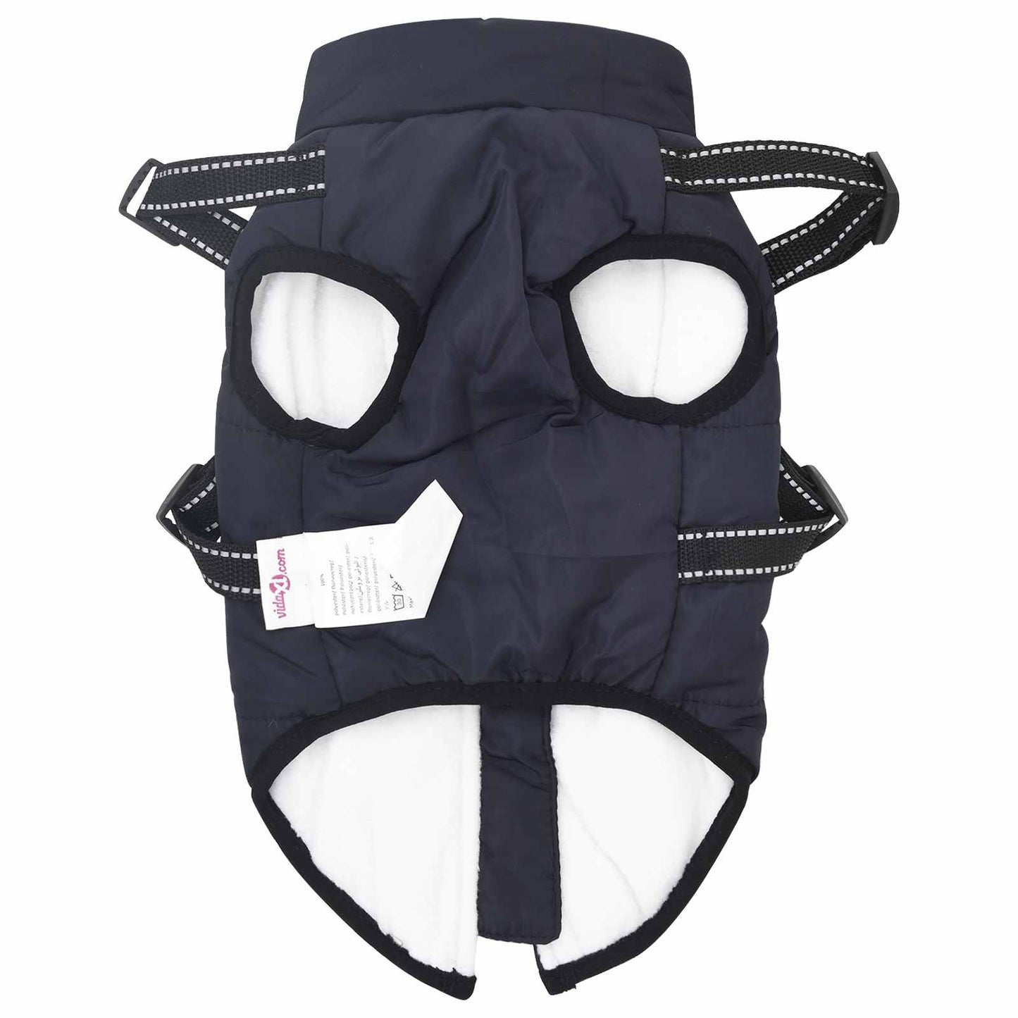 Cappotto per Cani Blu navy L36 Pile e Poliestere