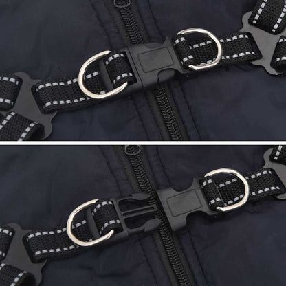 Cappotto per Cani Blu navy 2XL Pile e Poliestere