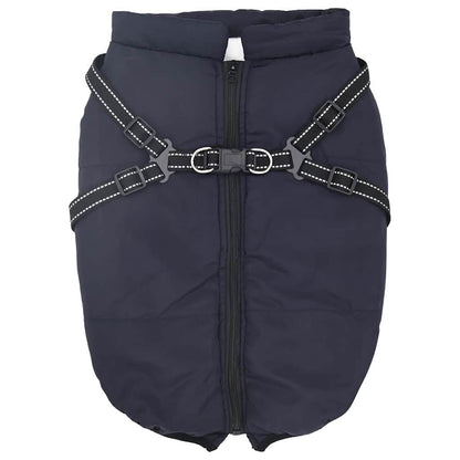 Cappotto per Cani Blu navy 3XL Pile e Poliestere