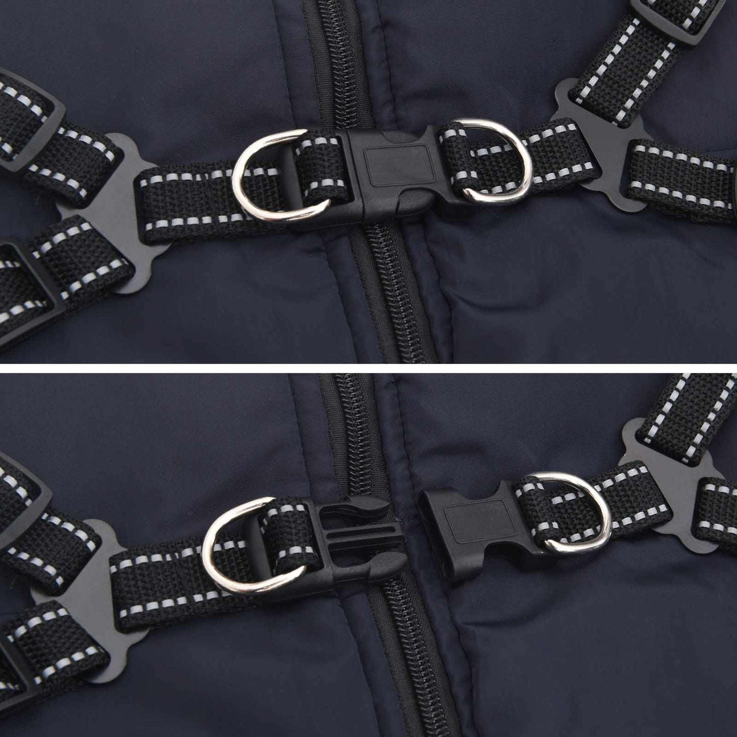 Cappotto per Cani Blu navy L48 Pile e Poliestere | homemem39