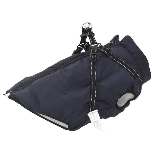 Cappotto per Cani Blu navy 4XL Pile e Poliestere