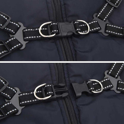 Cappotto per Cani Blu navy 6XL Pile e Poliestere