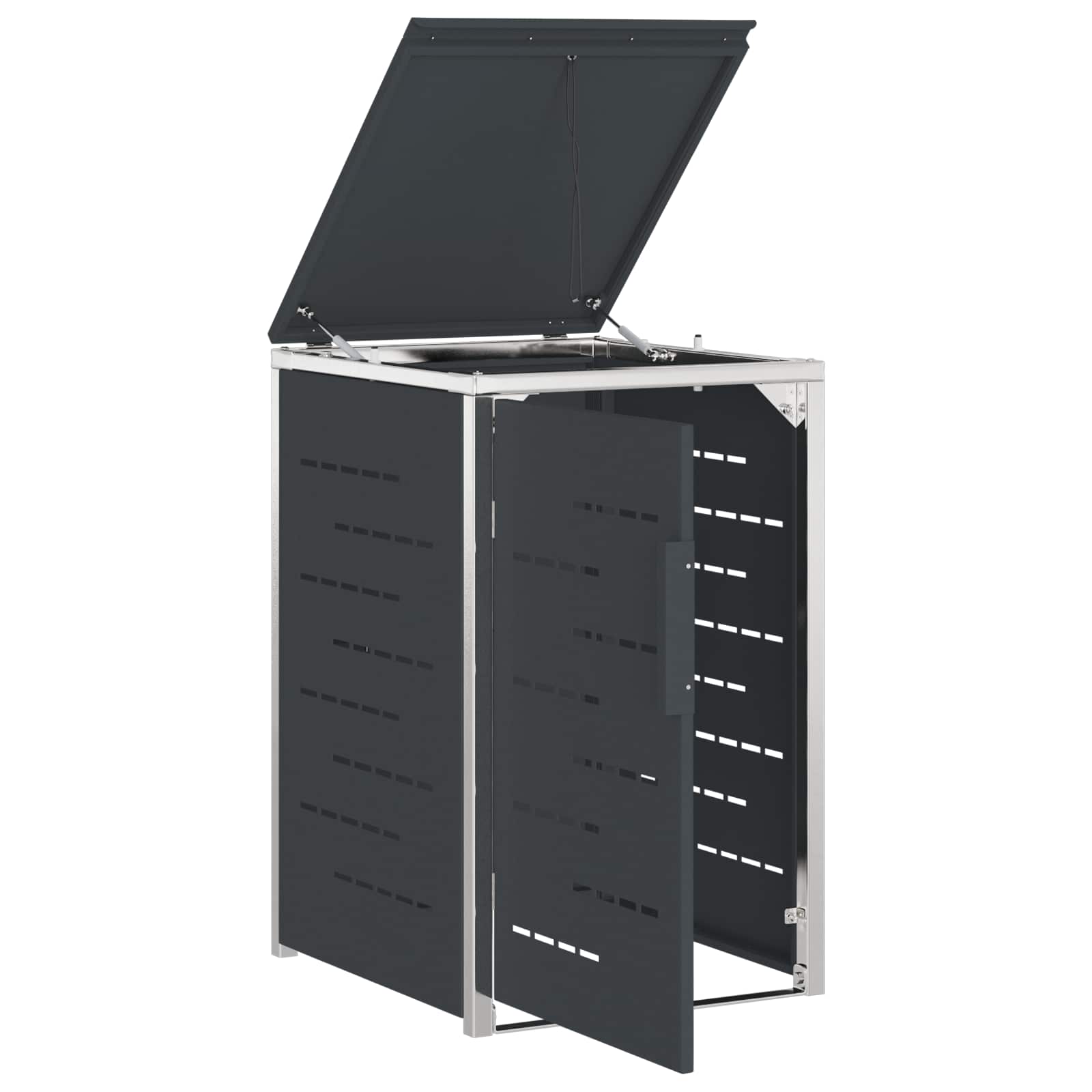 Stoccaggio contenitore a ruote Antracite 77,5 x 69 x 112,5 cm | homemem39