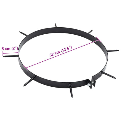 Morsa per Aeratore del Prato con Punti 5 pcs Ø 320 mm Acciaio | homemem39