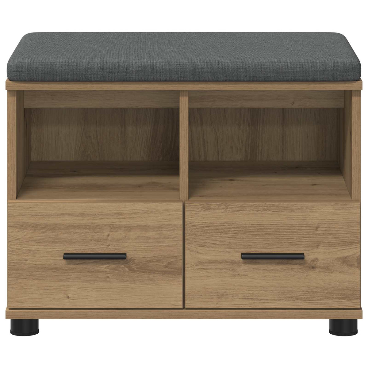 Panca per scarpe con cuscino Rovere Artigianale 60 x 38 x 46 cm | homemem39