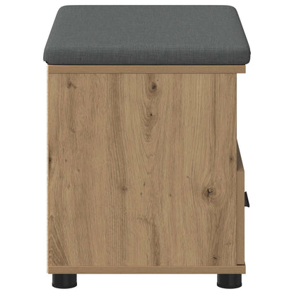 Panca per scarpe con cuscino Rovere Artigianale 60 x 38 x 46 cm | homemem39