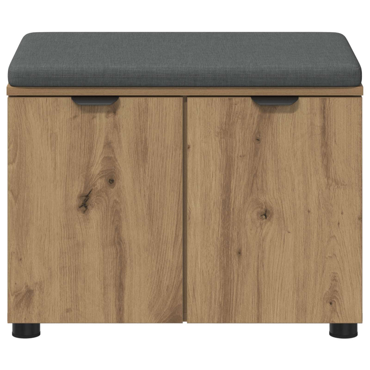 Panca per scarpe con cuscino Rovere Artigianale 60 x 38 x 46 cm | homemem39