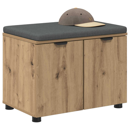 Panca per scarpe con cuscino Rovere Artigianale 60 x 38 x 46 cm