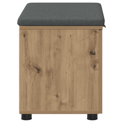 Panca per scarpe con cuscino Rovere Artigianale 60 x 38 x 46 cm | homemem39