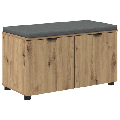Panca per scarpe con cuscino Rovere Artigianale 80 x 38 x 46 cm