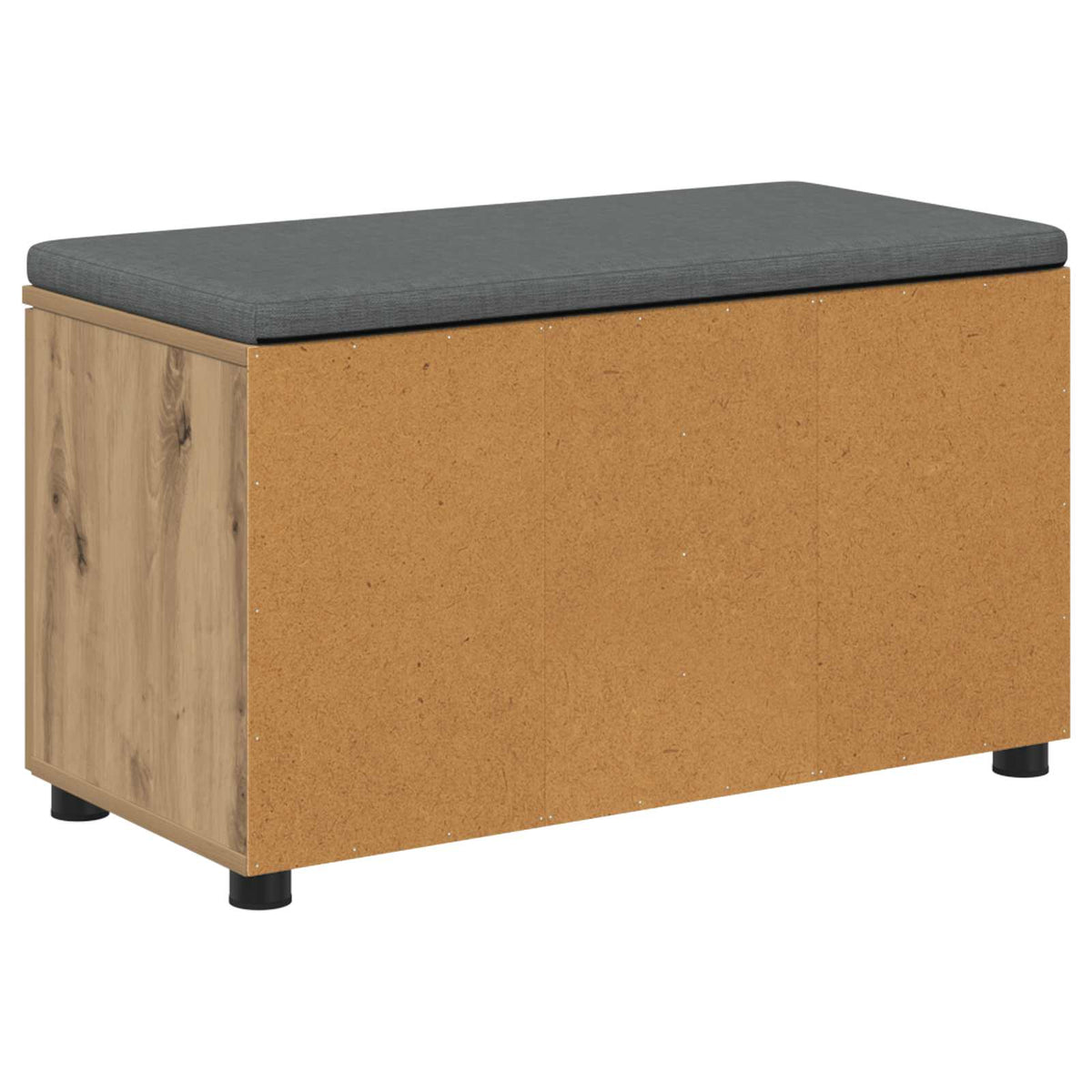 Panca per scarpe con cuscino Rovere Artigianale 80 x 38 x 46 cm | homemem39