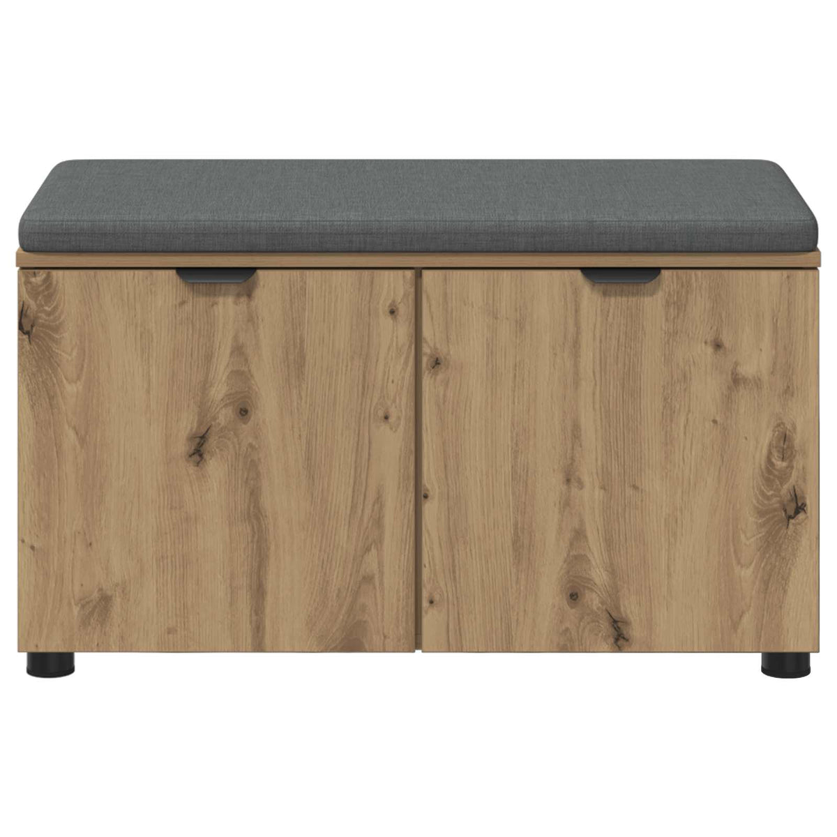 Panca per scarpe con cuscino Rovere Artigianale 80 x 38 x 46 cm | homemem39