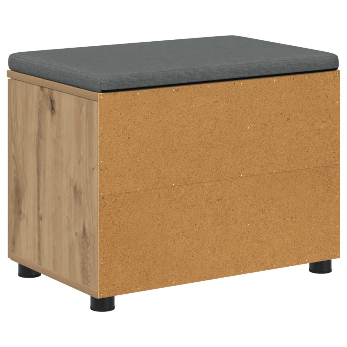 Panca per scarpe con cuscino Rovere Artigianale 60 x 38 x 46 cm | homemem39