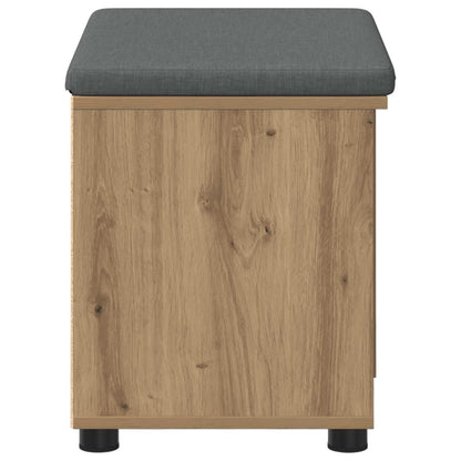 Panca per scarpe con cuscino Rovere Artigianale 60 x 38 x 46 cm | homemem39