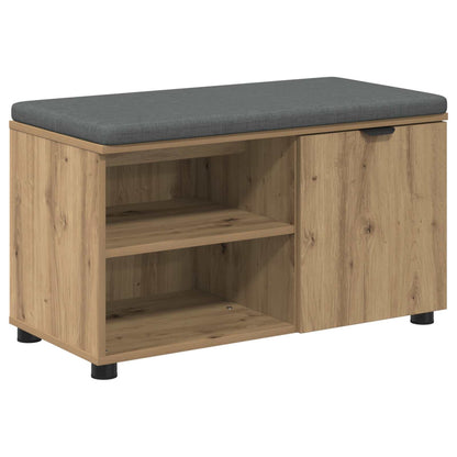 Panca per scarpe con cuscino Rovere Artigianale 80 x 38 x 46 cm