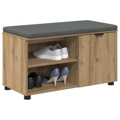 Panca per scarpe con cuscino Rovere Artigianale 80 x 38 x 46 cm