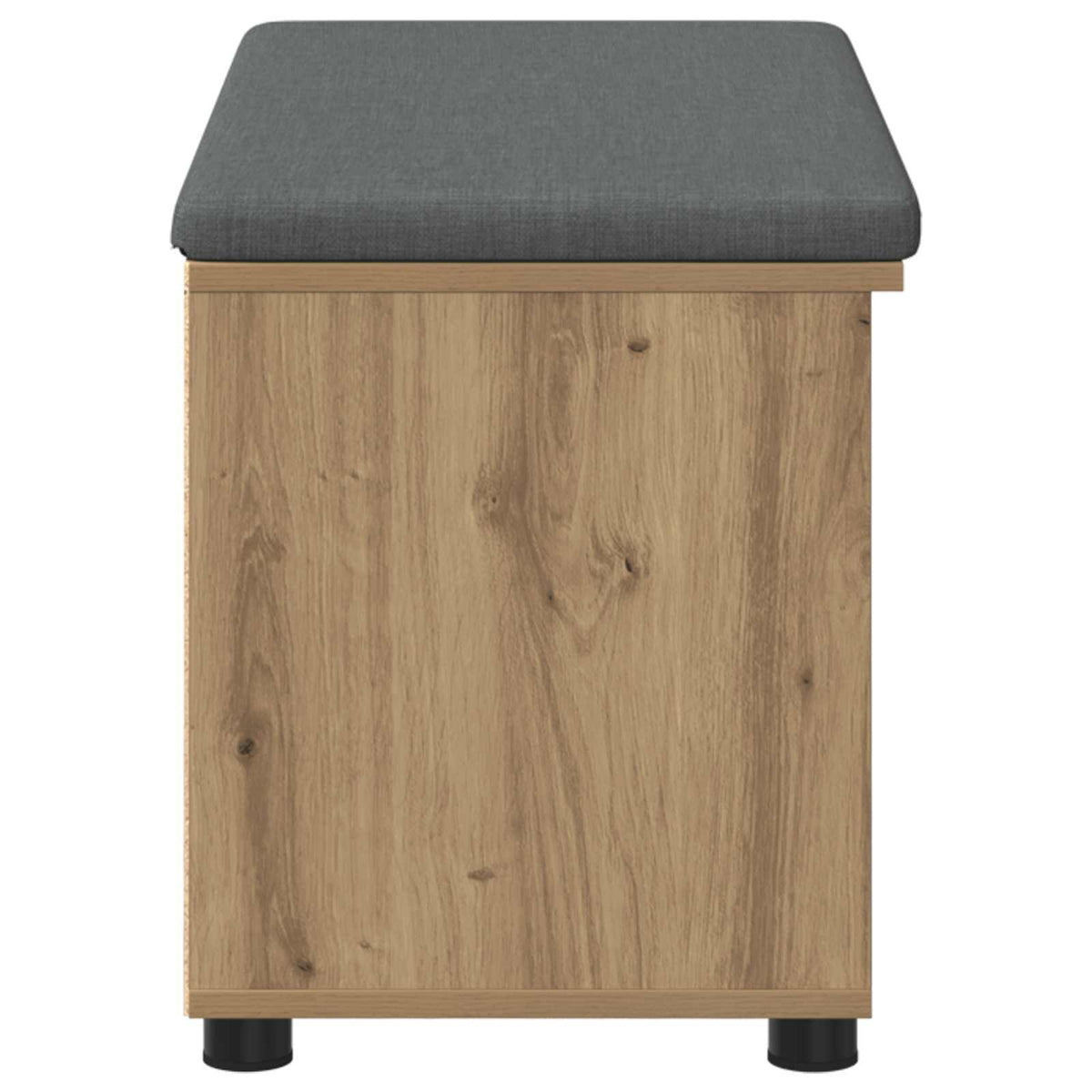 Panca per scarpe con cuscino Rovere Artigianale 80 x 38 x 46 cm | homemem39