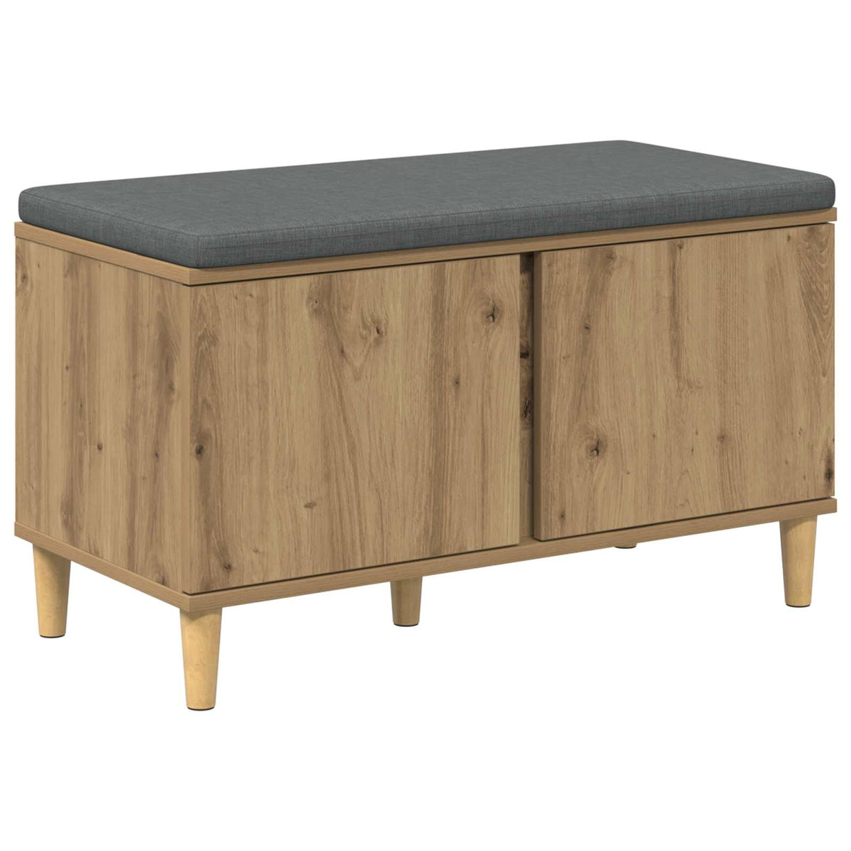 Panca per scarpe con cuscino Rovere Artigianale 80 x 38 x 46 cm
