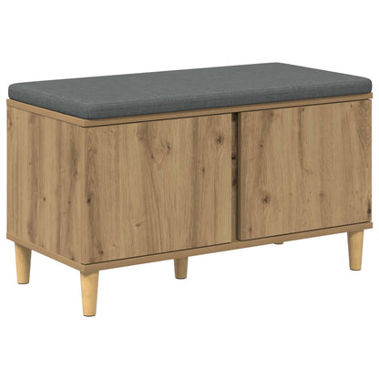 Panca per scarpe con cuscino Rovere Artigianale 80 x 38 x 46 cm