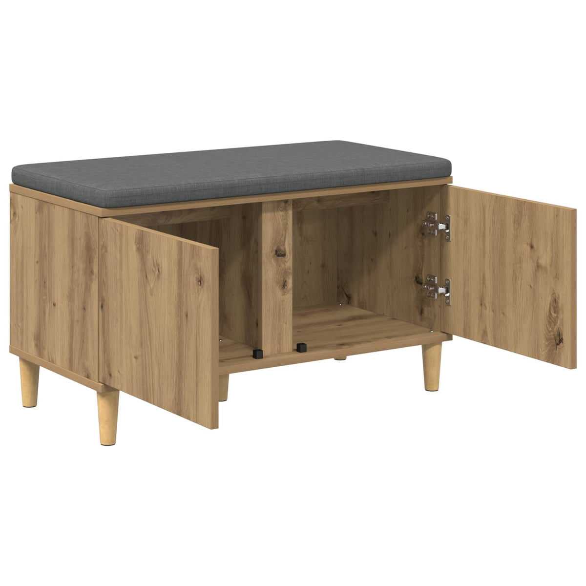 Panca per scarpe con cuscino Rovere Artigianale 80 x 38 x 46 cm
