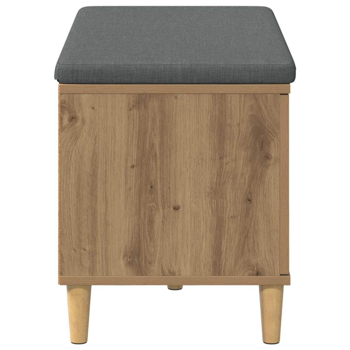 Panca per scarpe con cuscino Rovere Artigianale 80 x 38 x 46 cm | homemem39
