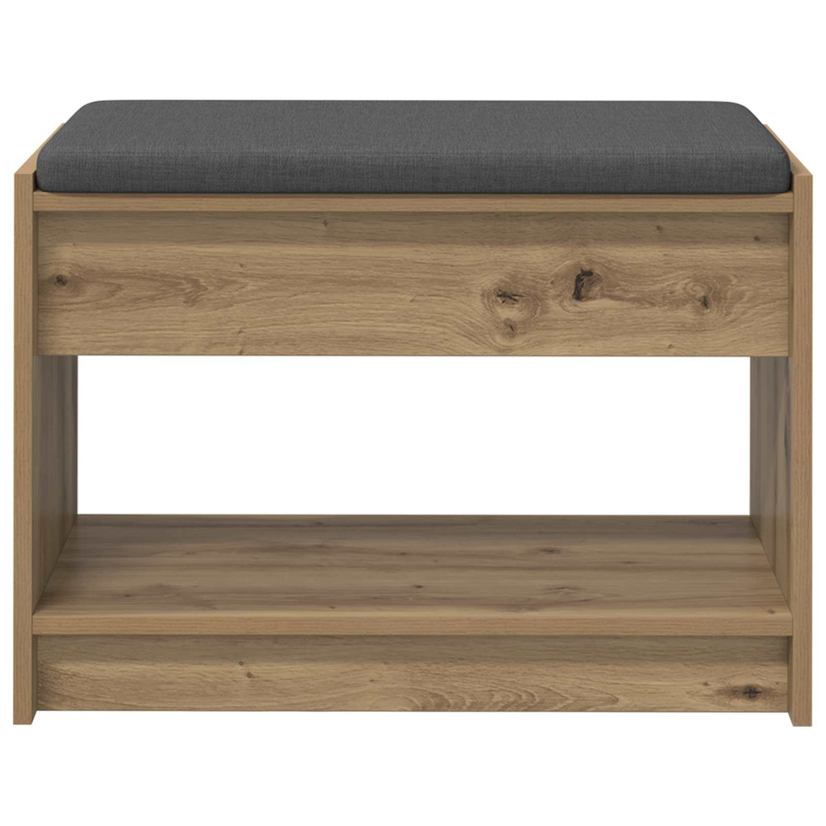 Panca per scarpe con cuscino Rovere Artigianale 63 x 38 x 45 cm | homemem39
