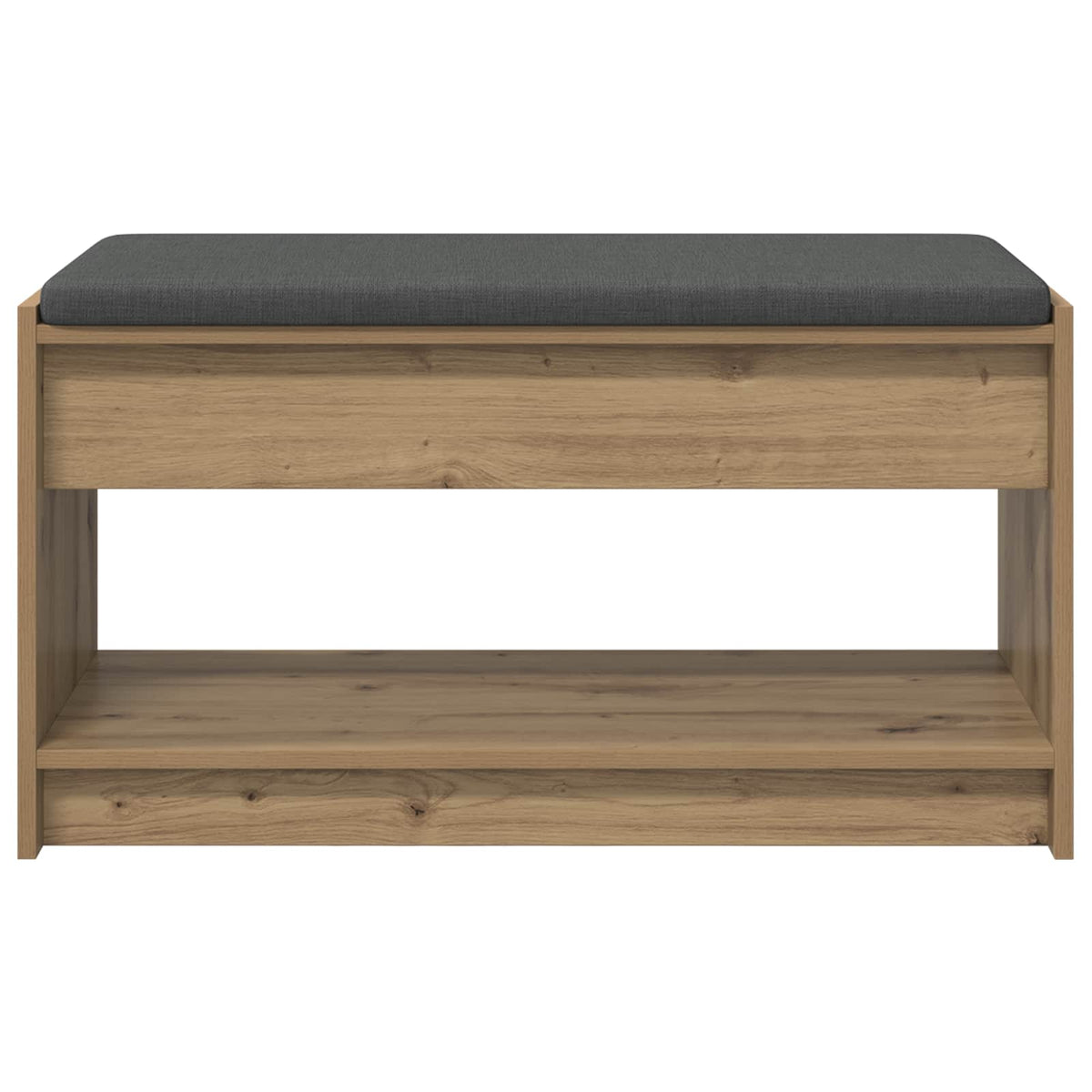 Panca per scarpe con cuscino Rovere Artigianale 83 x 38 x 45 cm | homemem39