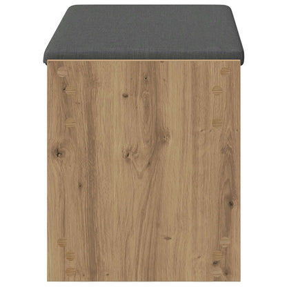 Panca per scarpe con cuscino Rovere Artigianale 83 x 38 x 45 cm | homemem39